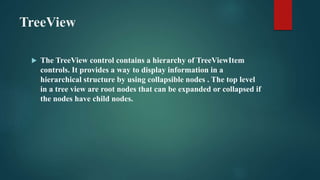 TrackBar and TreeView | PPTX