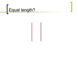 Equal length?

 