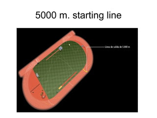 5000 m. starting line
 