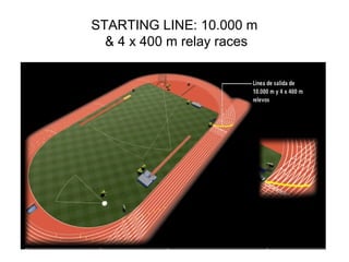 STARTING LINE: 10.000 m
& 4 x 400 m relay races
 