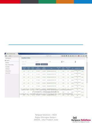 Netpaze Solutions – H633
Rajpur Shivrajpur Kanpur -
209205 , Uttar Pradesh ,India
 