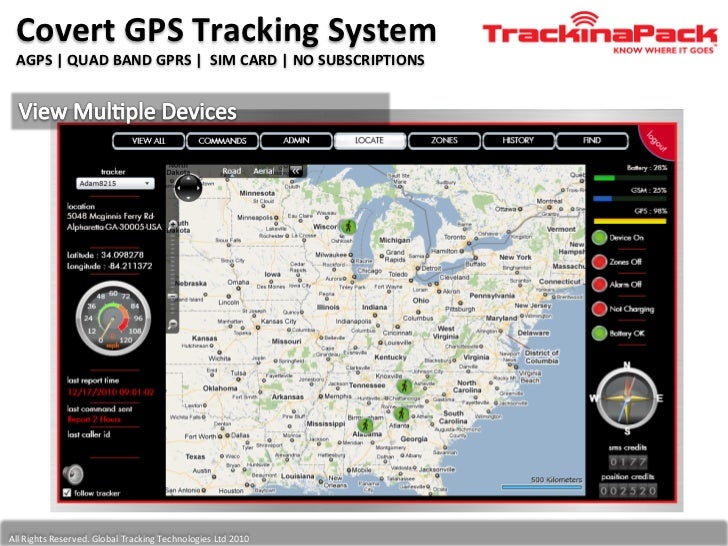 Covert GPS tracking device. Useful for package tracking and trailer