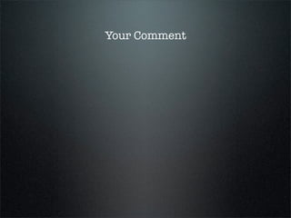 Tracking Comment App
