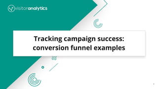 Tracking campaign success:
conversion funnel examples
1
 