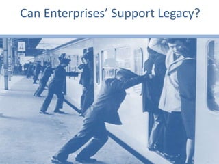 Can Enterprises’ Support Legacy?
 