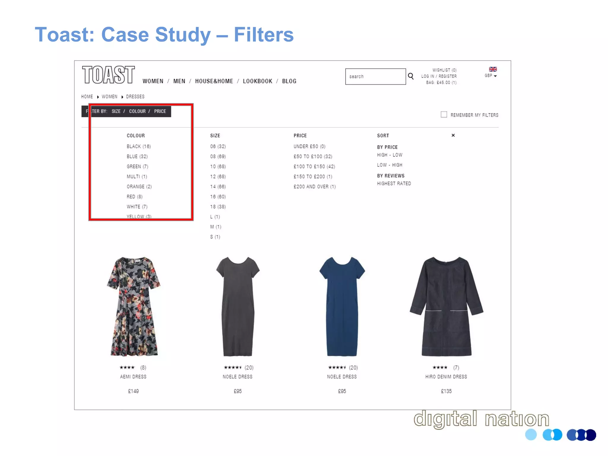 Toast: Case Study – Filters
 