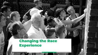 Changing the Race
Experience
29
 