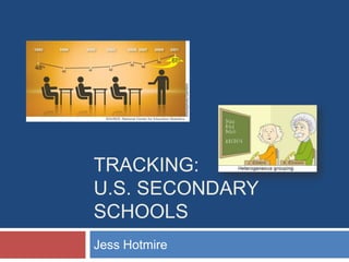 TRACKING:
U.S. SECONDARY
SCHOOLS
Jess Hotmire
 