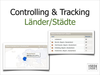 Controlling & Tracking
   Länder/Städte
 