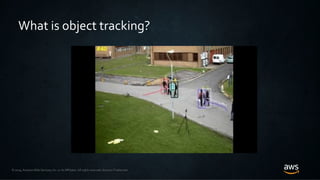 © 2019, Amazon Web Services, Inc. or its Affiliates. All rights reserved. Amazon Trademark
What is object tracking?
 