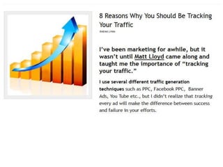 Tracking Your Traffic