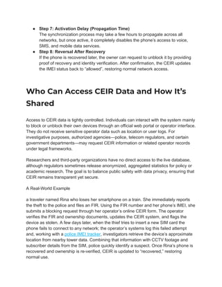 Track It, Block It, Get It Back — CEIR in Action | PDF