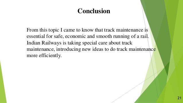 Railway Track Maintenance