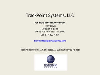 Track Point Trailer Tracking Product Presentation | PPTX