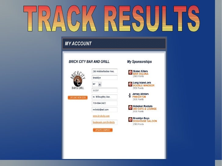 track results track results slides track results track results slides