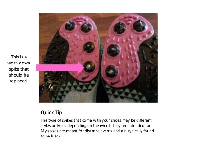 different track spikes