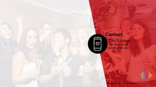 Espace de personnalisations
L’interface est entièrement personnalisable selon certaines zones
Disponible sur iOS et Android
Clio Guizzetti
07 78 51 29 47
clio@tracktl.com
Contact
 