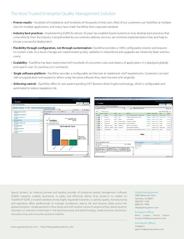 TrackWise Enterprise Quality Management System