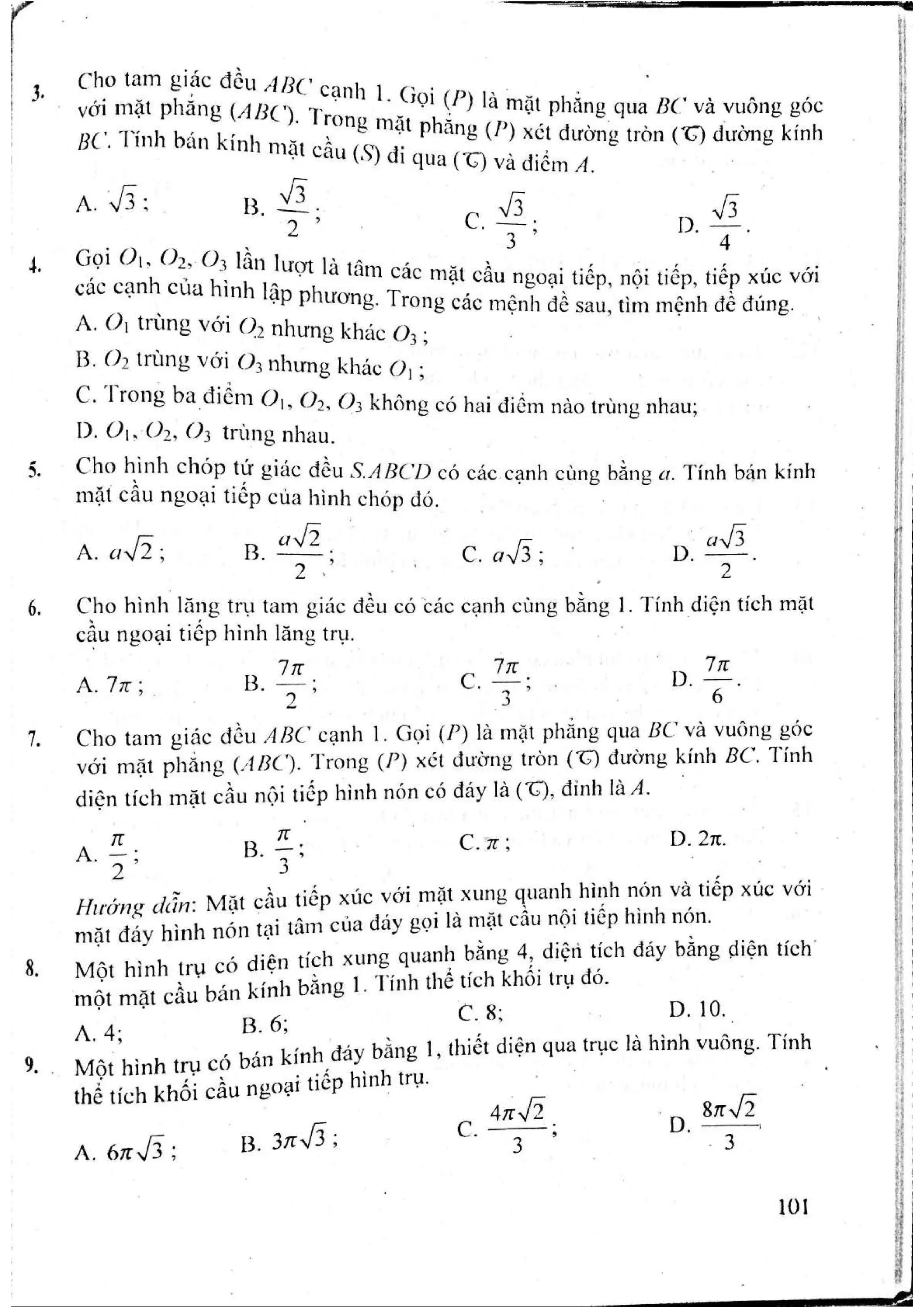 Sách trắc nghiệm Toán 12 Đoàn Quỳnh luyện thi THPT Quốc gia 2017