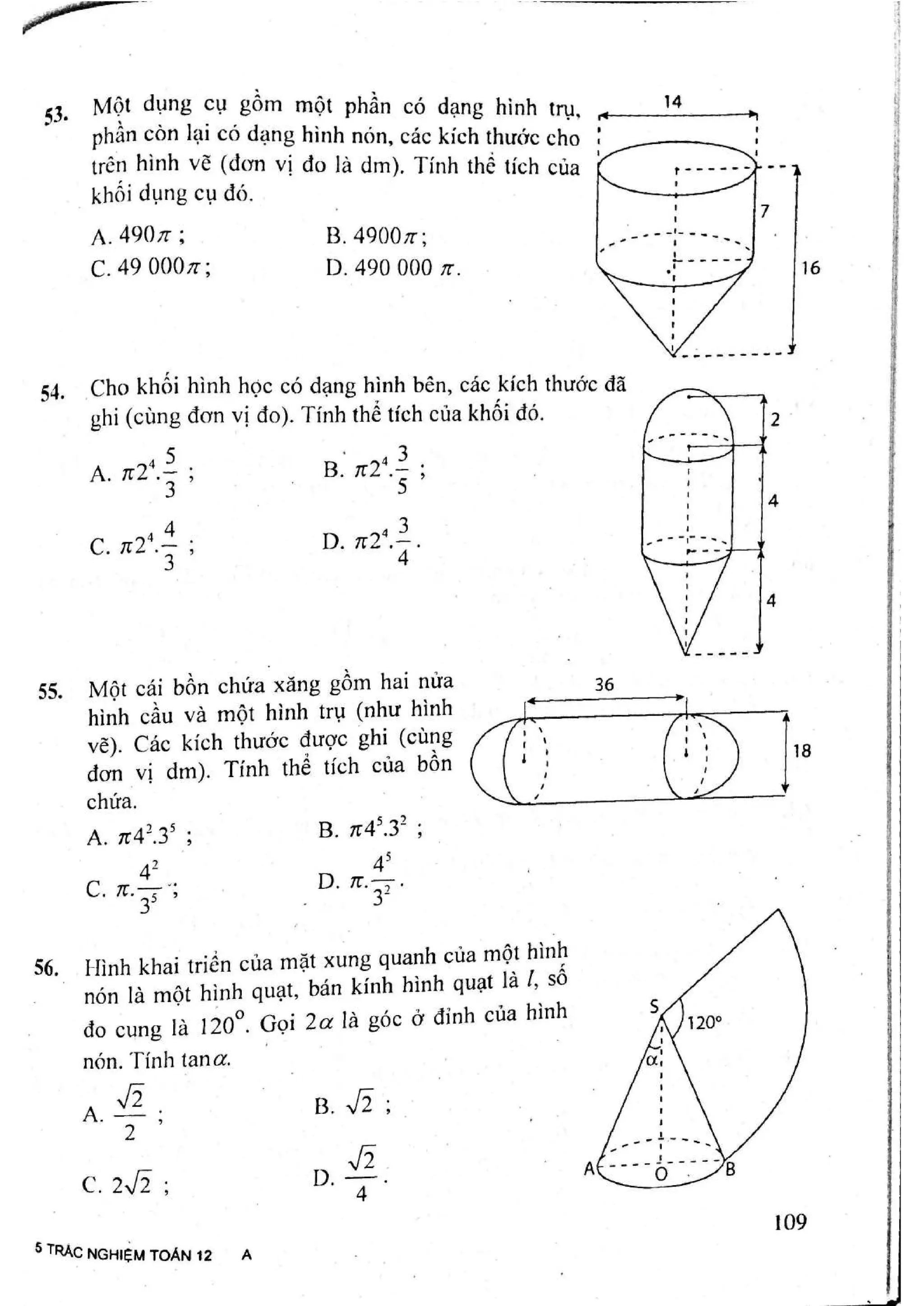Sách trắc nghiệm Toán 12 Đoàn Quỳnh luyện thi THPT Quốc gia 2017