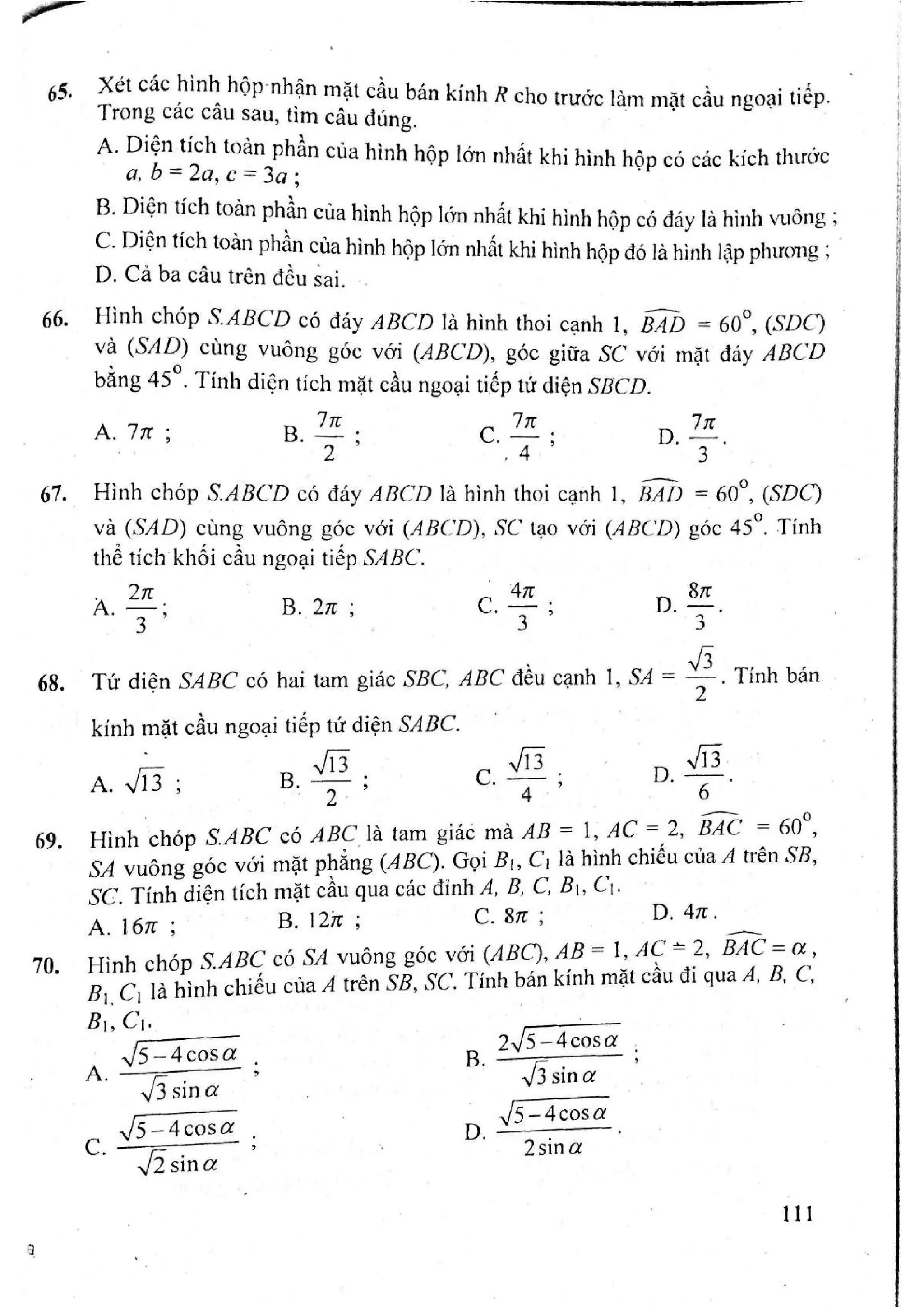 Sách trắc nghiệm Toán 12 Đoàn Quỳnh luyện thi THPT Quốc gia 2017