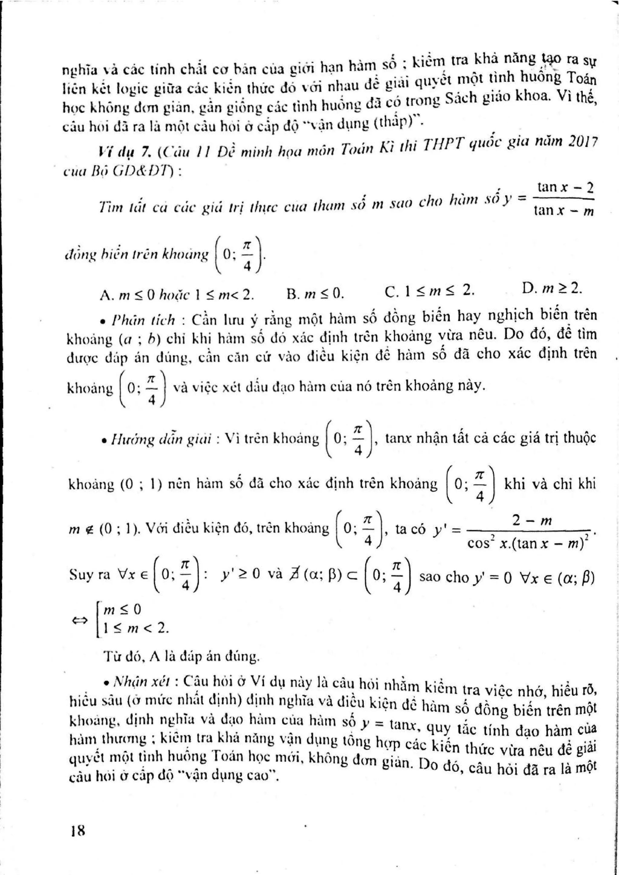 Sách trắc nghiệm Toán 12 Đoàn Quỳnh luyện thi THPT Quốc gia 2017