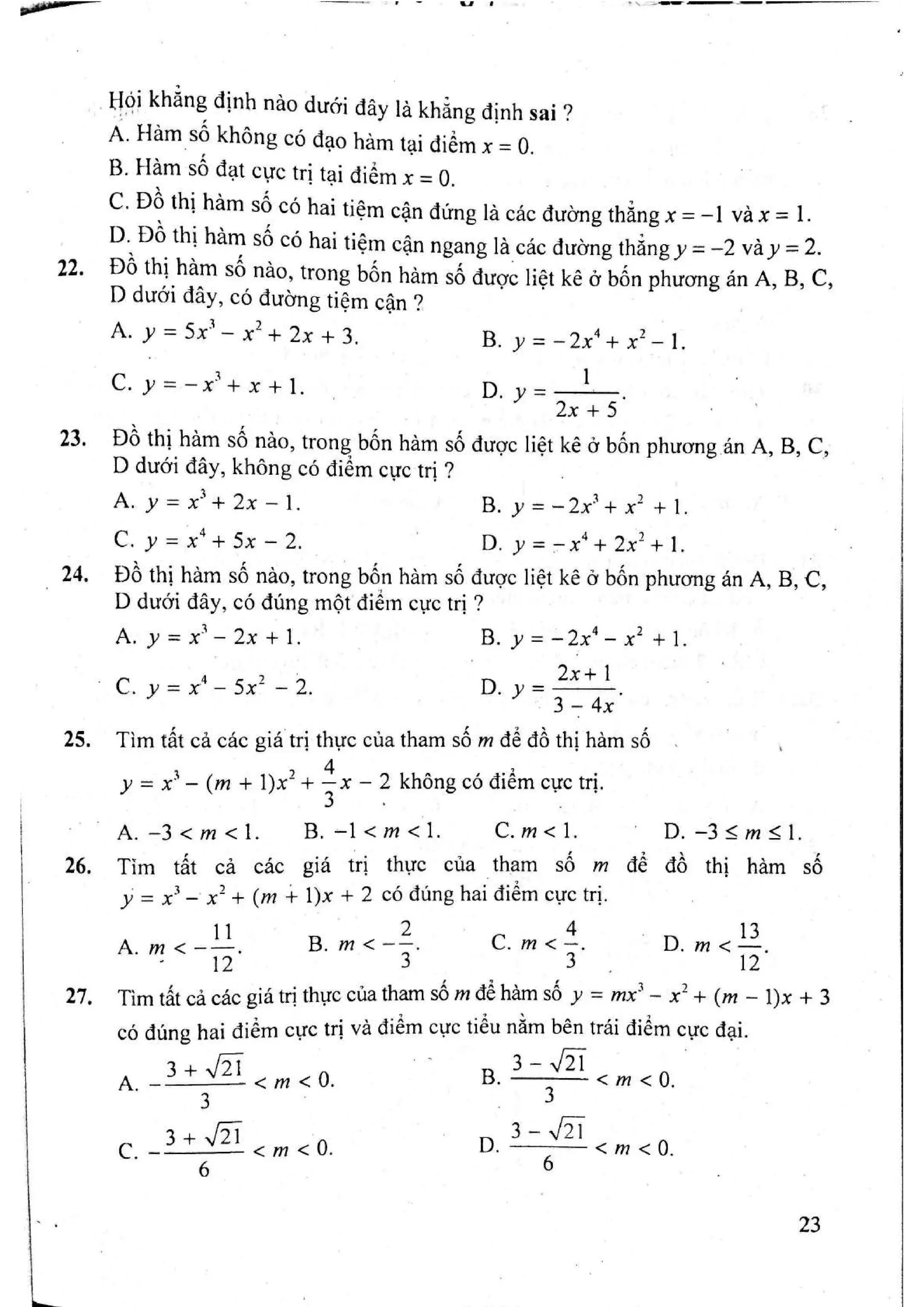 Sách trắc nghiệm Toán 12 Đoàn Quỳnh luyện thi THPT Quốc gia 2017