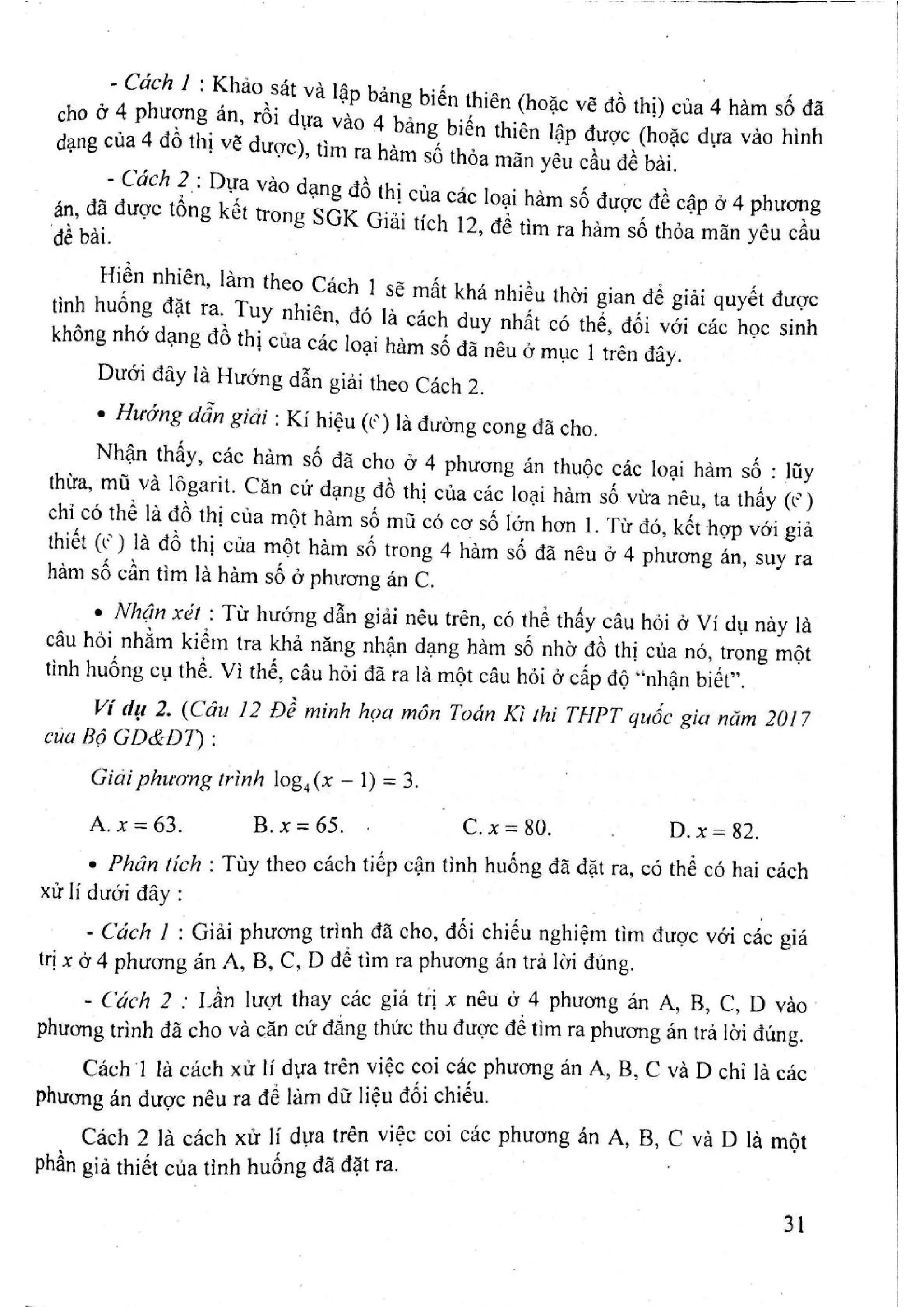 Sách trắc nghiệm Toán 12 Đoàn Quỳnh luyện thi THPT Quốc gia 2017