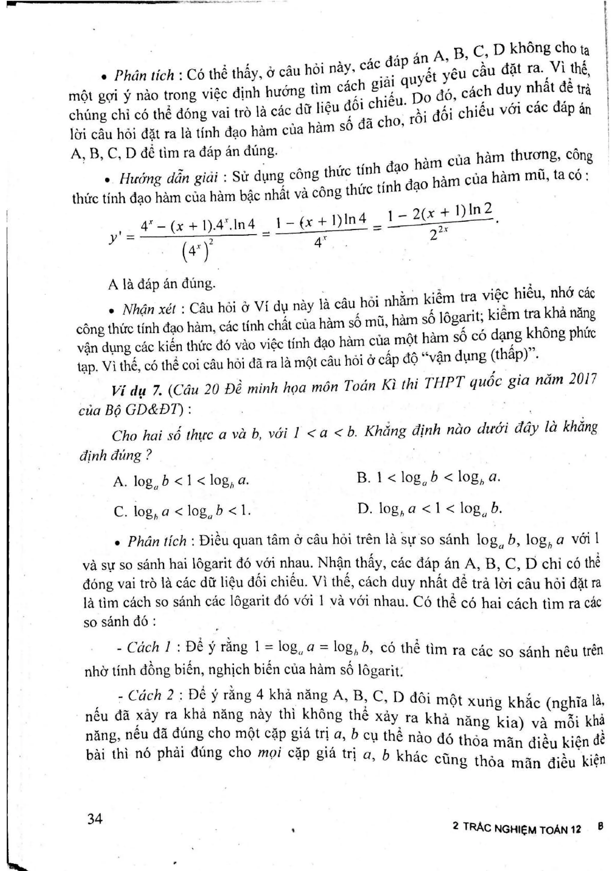 Sách trắc nghiệm Toán 12 Đoàn Quỳnh luyện thi THPT Quốc gia 2017