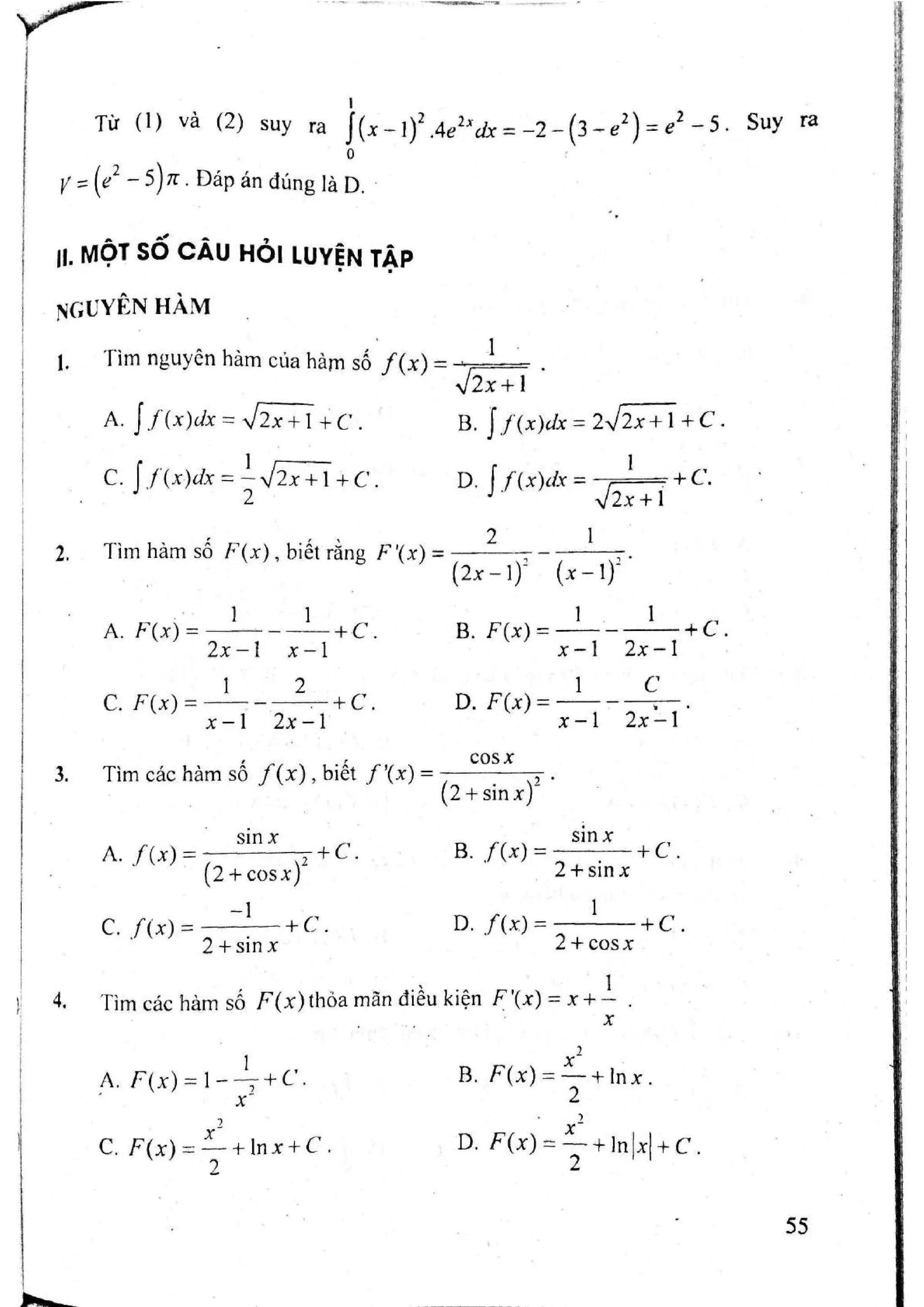 Sách trắc nghiệm Toán 12 Đoàn Quỳnh luyện thi THPT Quốc gia 2017