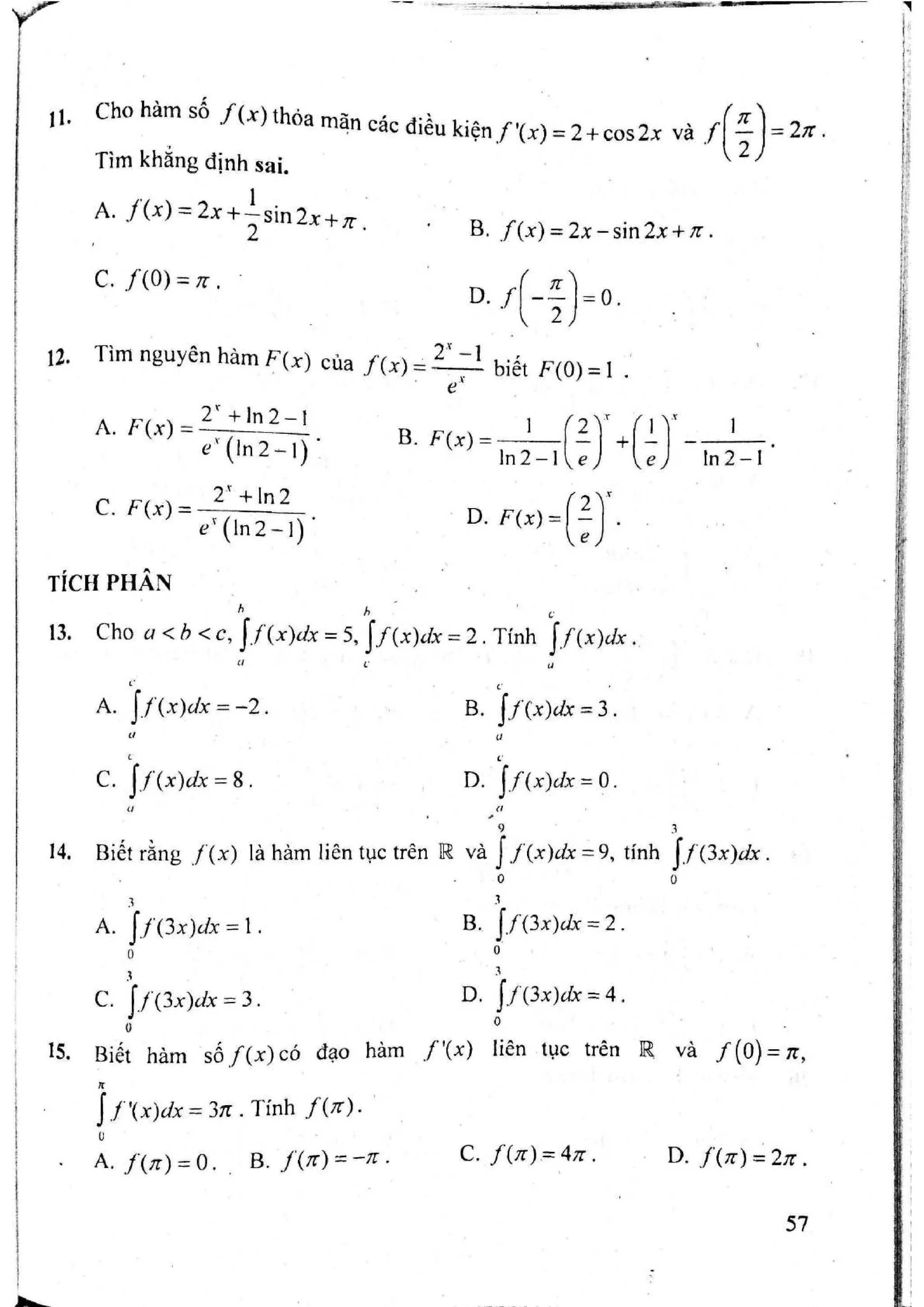 Sách trắc nghiệm Toán 12 Đoàn Quỳnh luyện thi THPT Quốc gia 2017