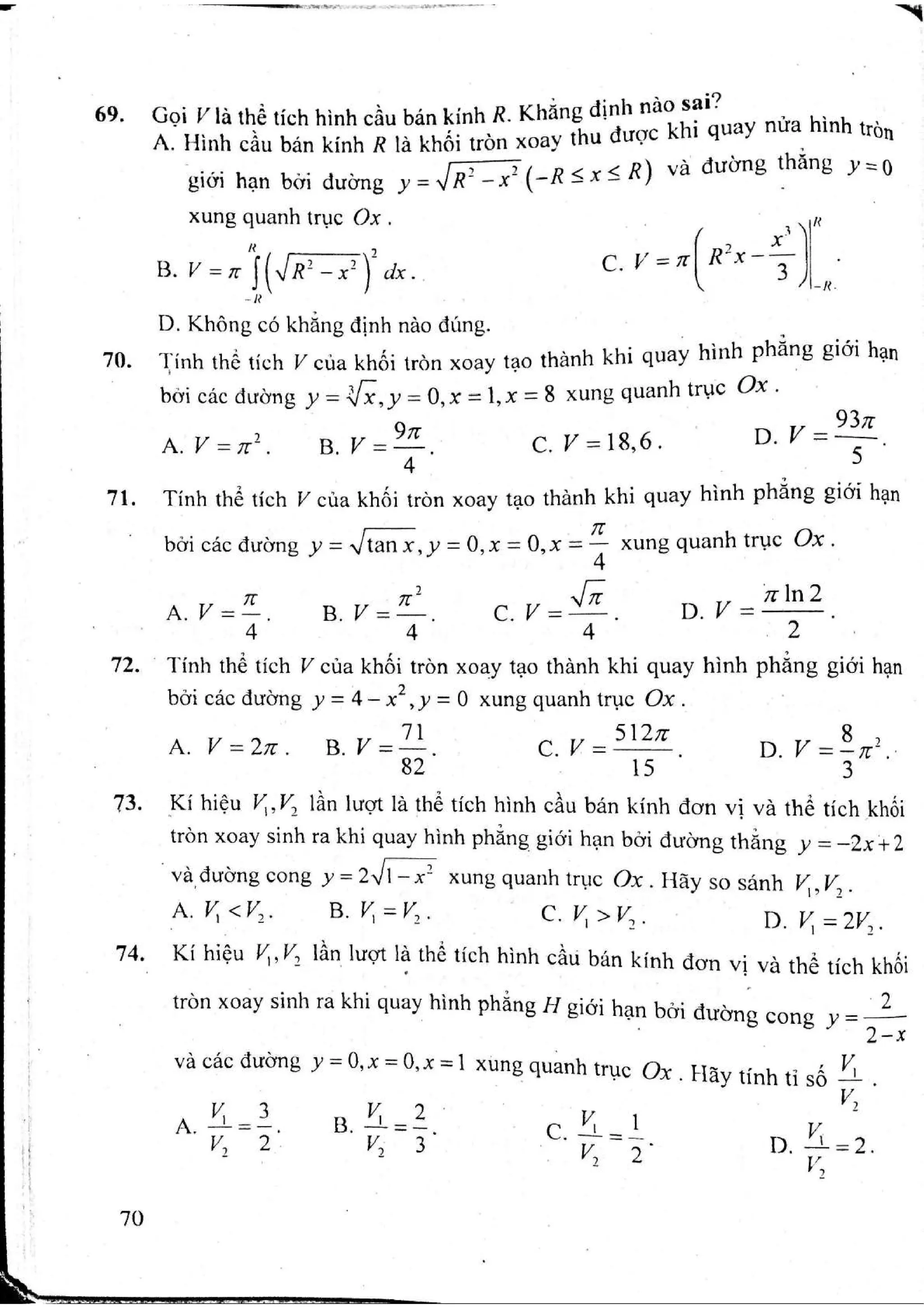 Sách trắc nghiệm Toán 12 Đoàn Quỳnh luyện thi THPT Quốc gia 2017