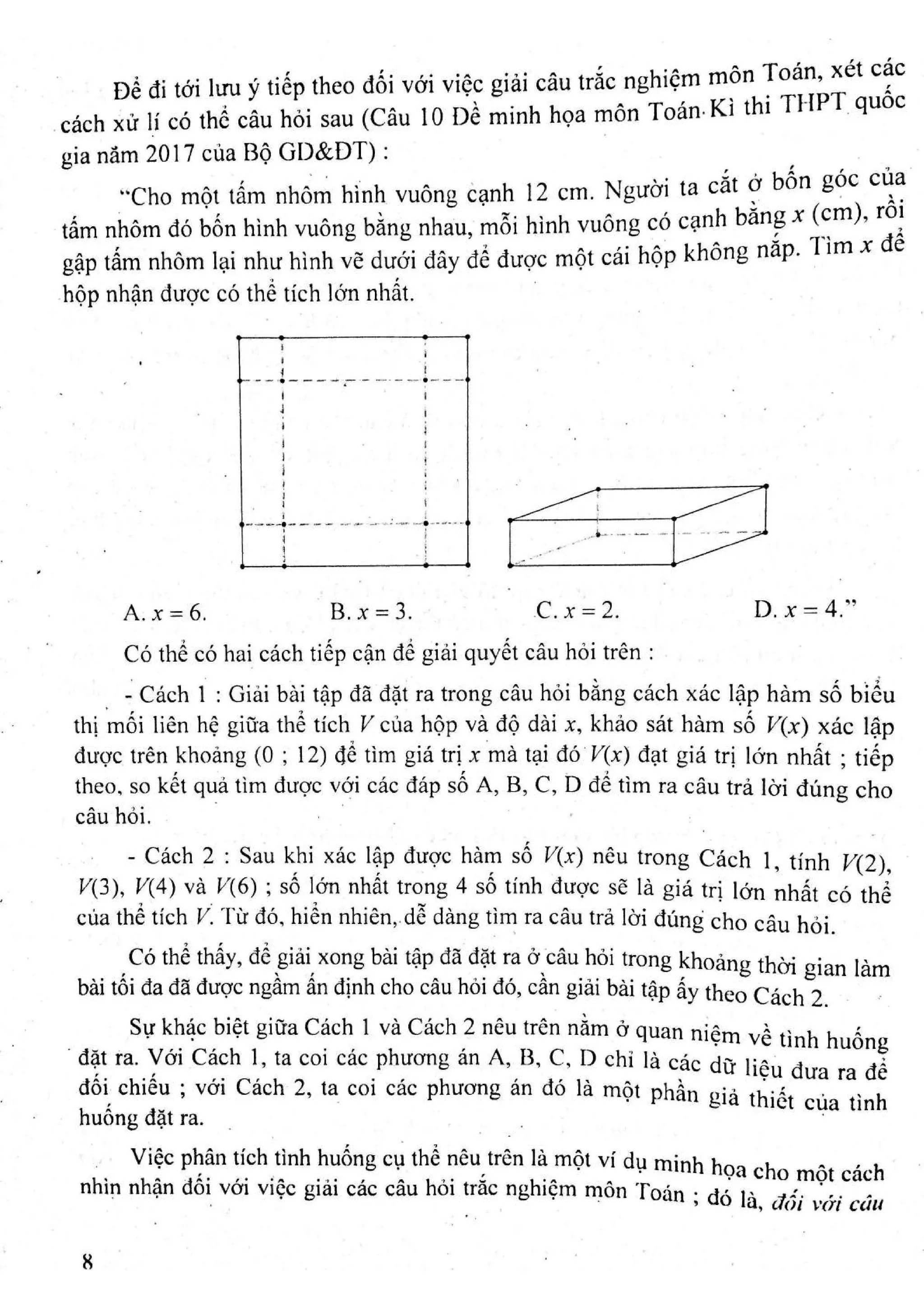 Sách trắc nghiệm Toán 12 Đoàn Quỳnh luyện thi THPT Quốc gia 2017