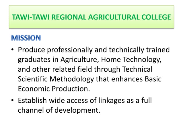 TRAC: Mandate, Vision, Mission and Objectives | PPTX