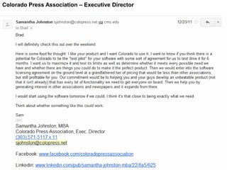 Colorado Press Association – Executive Director
 