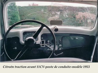 Citroën traction avant 11CV-poste de conduite-modèle 1953
 