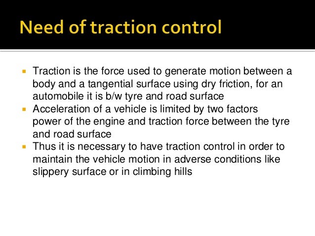 Traction control