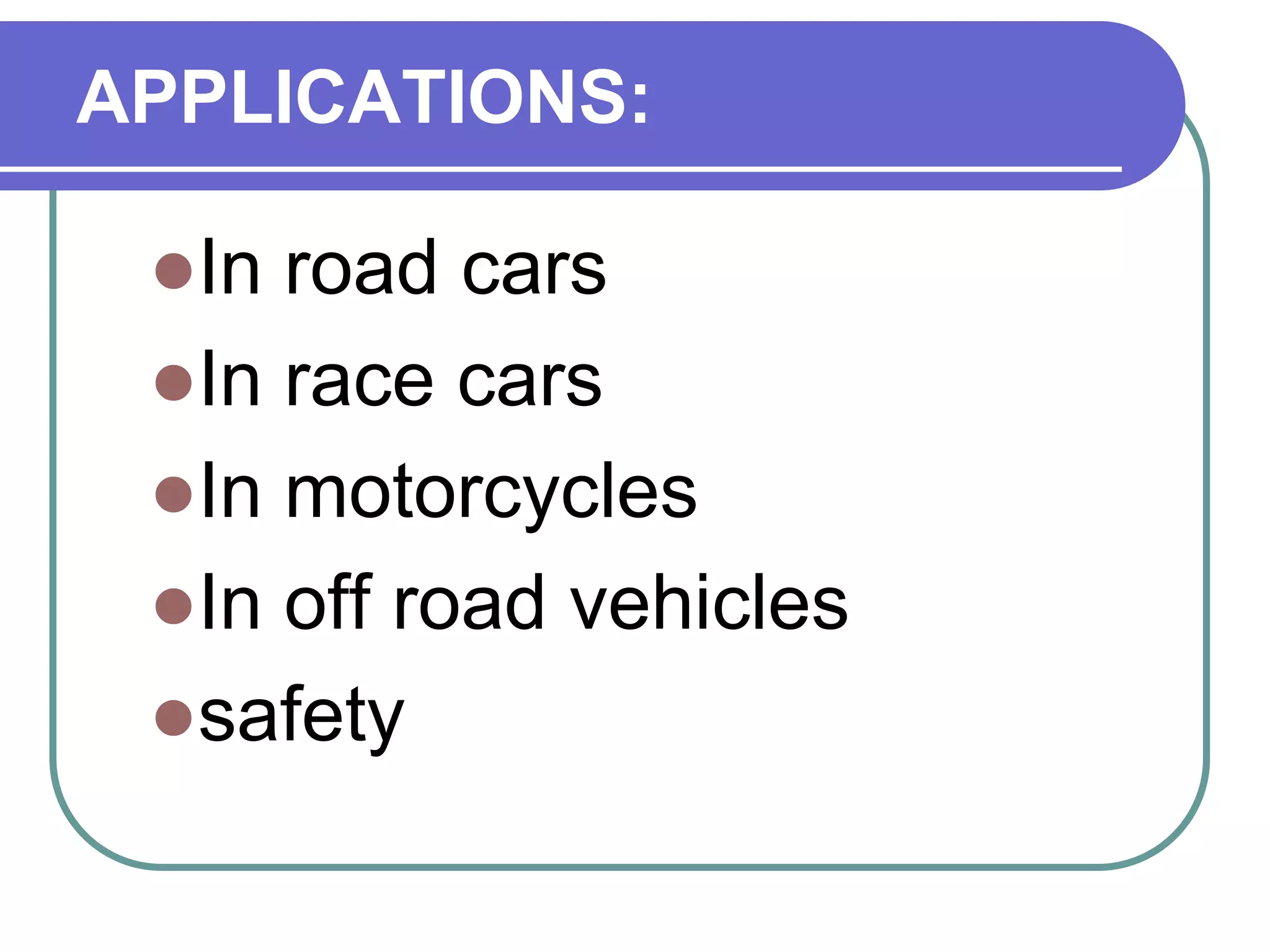 BENEFITS OF TRACTION CONTROL:Avoiding accidentsSudden twists and turnsSlippage of the wheelsStopping distancesDriving a powerful carMost gripping.