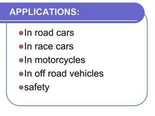BENEFITS OF TRACTION CONTROL:Avoiding accidentsSudden twists and turnsSlippage of the wheelsStopping distancesDriving a powerful carMost gripping.