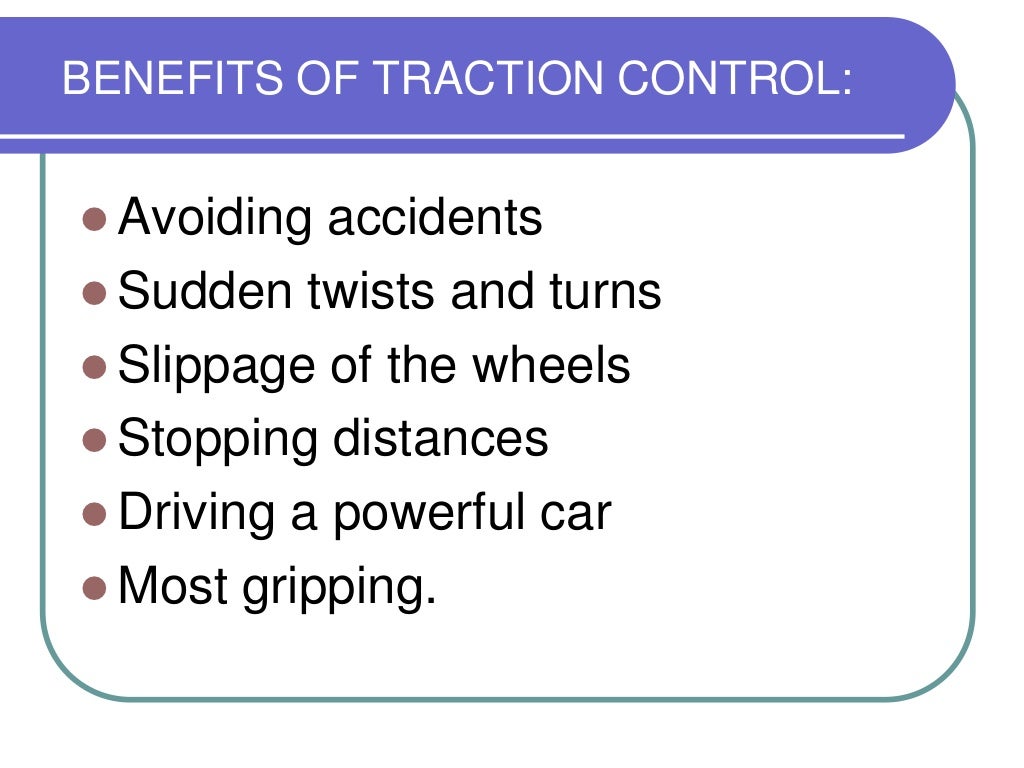 Traction control systems
