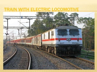 TRAIN WITH ELECTRIC LOCOMOTIVE
 