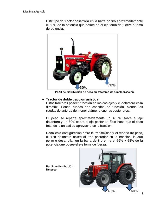 Tractor agricola
