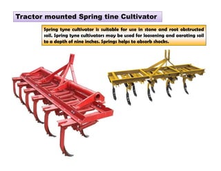 Spring Tractor Implement Tractor drawn farm implements used in india | PDF