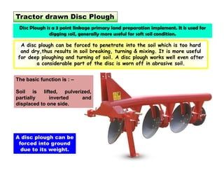 Ploughing Instrument Tractor drawn farm implements used in india | PDF