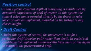 Tractor Draft Control Button Tractor hydraulics harshit | PPTX