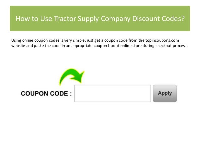 Tractor Supply Company Coupon Code