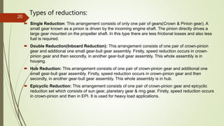 Single Reduction Chart Tractor training | PPTX