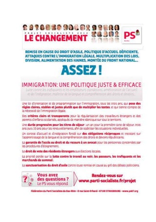 Tracts politiques immigration