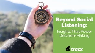 Beyond Social
Listening:
Insights That Power
Decision-Making
 