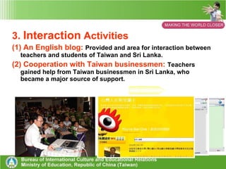 2. Development Of The Curriculum (3) Student Learning Content: A.Unit 1:”Knowing Sri Lanka”  B.Unit 2:“Exploring Sri Lanka”  C.Unit 3:“Sharing love”  